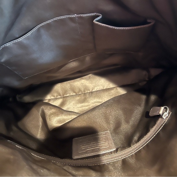 Coach Laura Signature Brown and Tan Tote - Picture 7 of 11